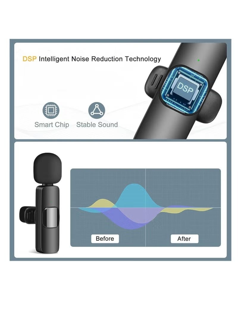 "Versatile 3-in-1 Wireless Microphone – Compatible with Smartphones, Speakers, and Computers, Clear High-Quality Audio for Vlogging, Live Streaming, Podcasts, Online Meetings & More" - Image 2