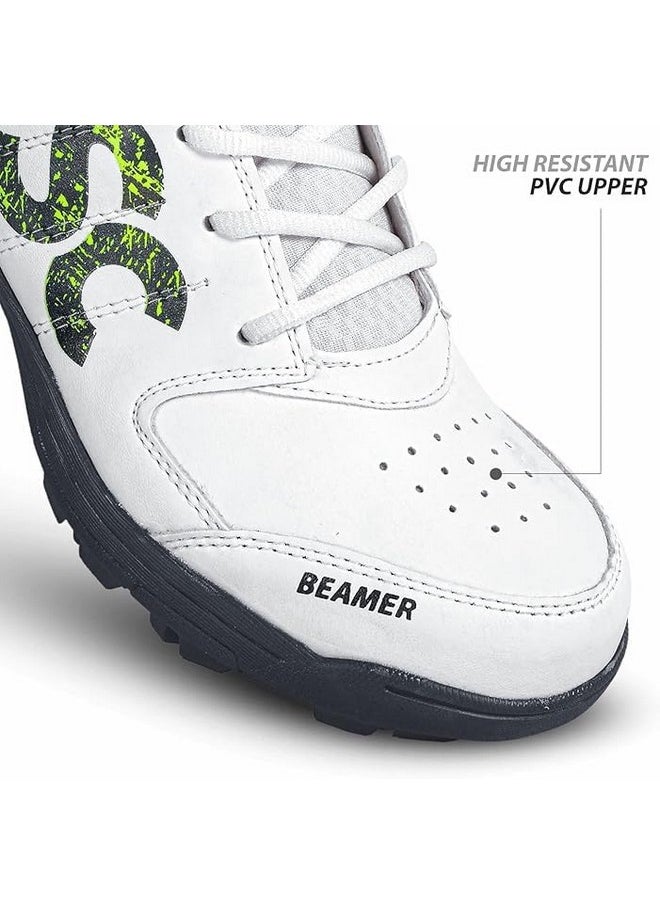 DSC - Beamer Cricket Shoe For Men & Boys (Light Weight | Economical | Durable | Size Uk: 8) Grey-White - Image 1