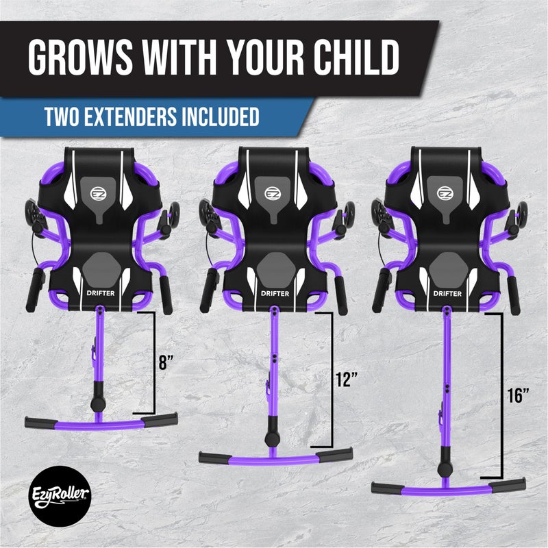 EzyRoller New Drifter-X Ride on Toy for Ages 4 and Older, Up to 150lbs.- Purple - Image 4