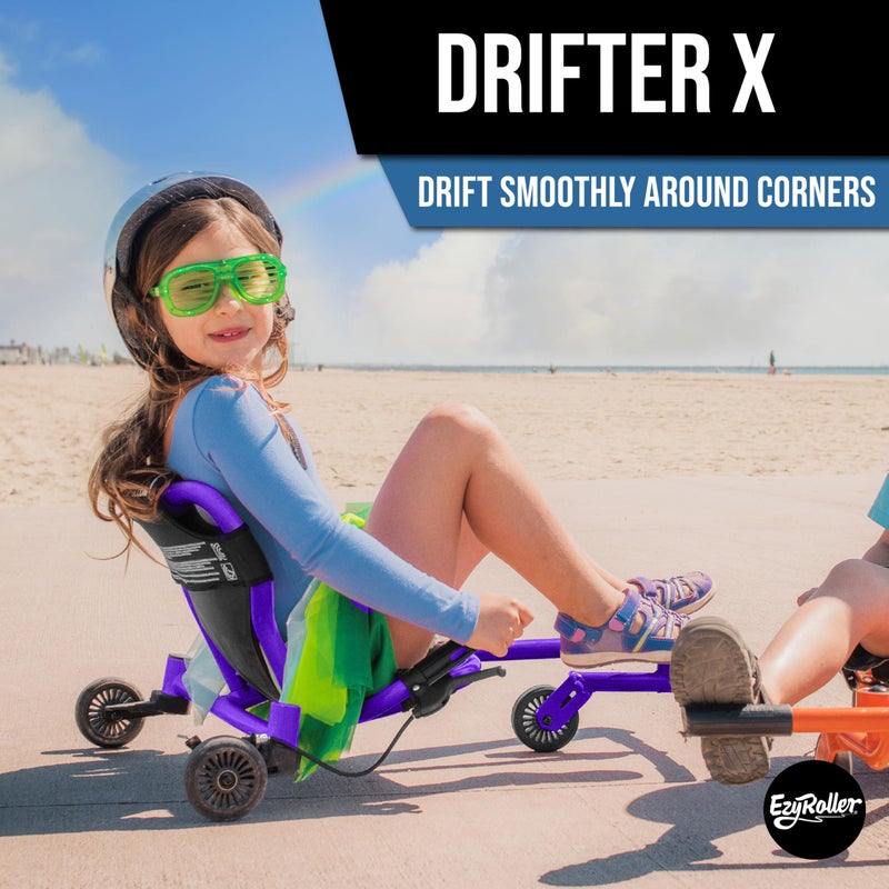EzyRoller New Drifter-X Ride on Toy for Ages 4 and Older, Up to 150lbs.- Purple - Image 3