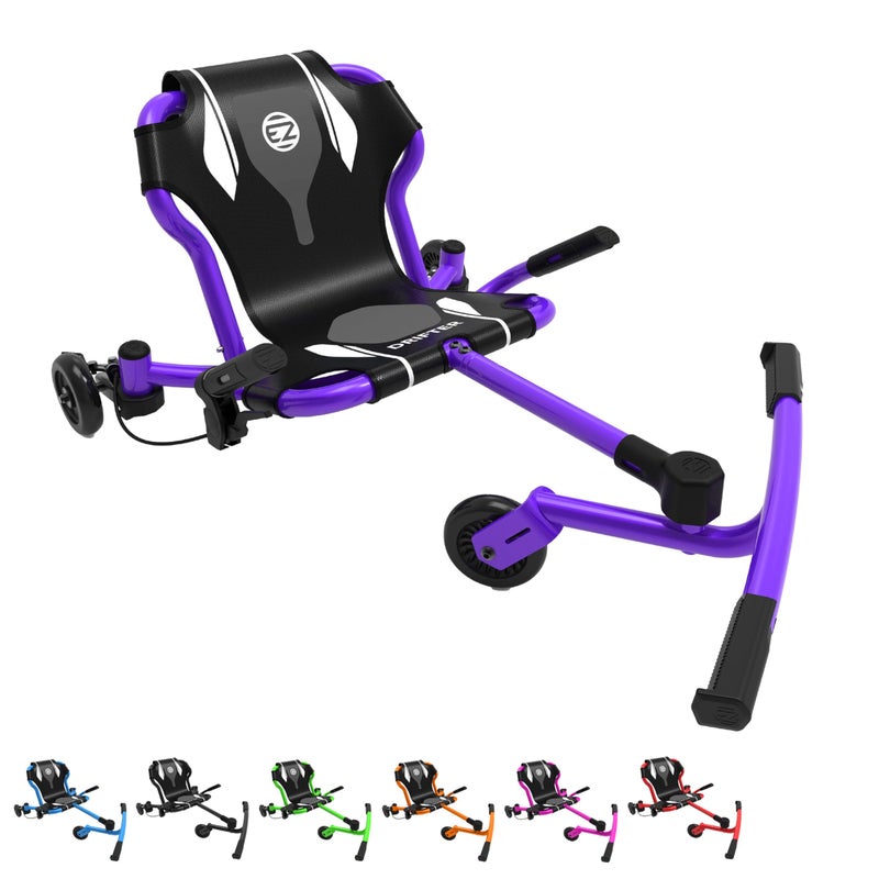 EzyRoller New Drifter-X Ride on Toy for Ages 4 and Older, Up to 150lbs.- Purple - Image 1