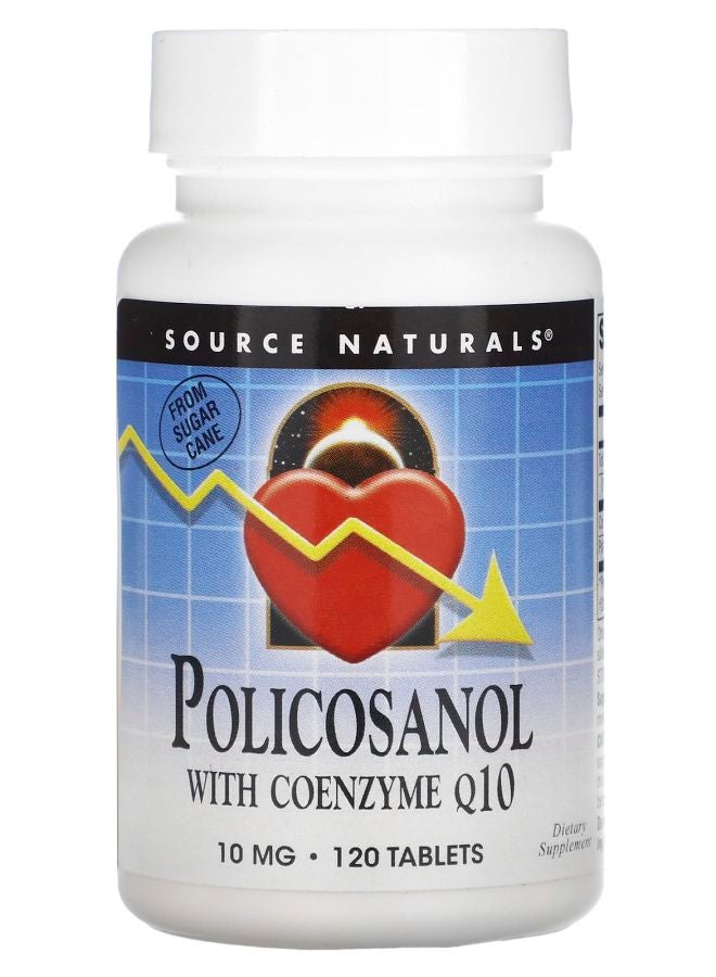 Policosanol With Coenzyme Q10 10 mg 120 Tablets