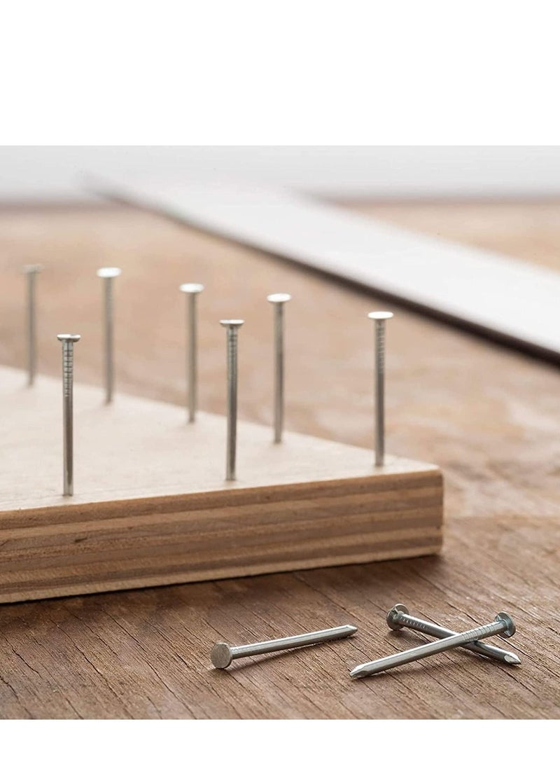 RACO Hardware Common Nails, 200pcs Anti-rust Steel Nails Galvanized Concrete Nails Heavy Duty Wall Cement Nail for Hanging Picture Wall Mounting Woodworking, 30mm, Silver - Image 3