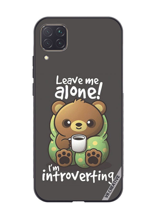 Protective Case Cover For Huawei Nova 7i/P40 Lite Leave Me Alone Design Multicolour
