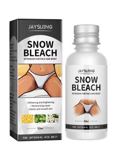 Jaysuing Snow Bleach Cream for Private Part Underarm Whitening, Dark Skin Bleaching Cream for Dark Spots, Face and Body Skin Lightening Bleaching Cream for Intimate Areas Brightening 