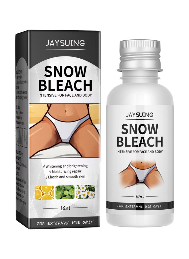 Jaysuing Snow Bleach Cream for Private Part Underarm Whitening, Dark Skin Bleaching Cream for Dark Spots, Face and Body Skin Lightening Bleaching Cream for Intimate Areas Brightening