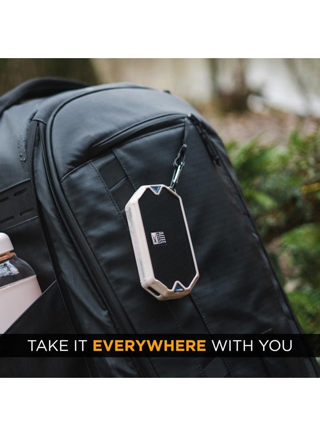 Altec Lansing HydraMini Wireless Bluetooth Speaker, IP67 Waterproof USB C Rechargeable Battery with 6 Hours Playtime, Compact, Shockproof, Snowproof, Everything Proof (Petal Pink) - Image 4