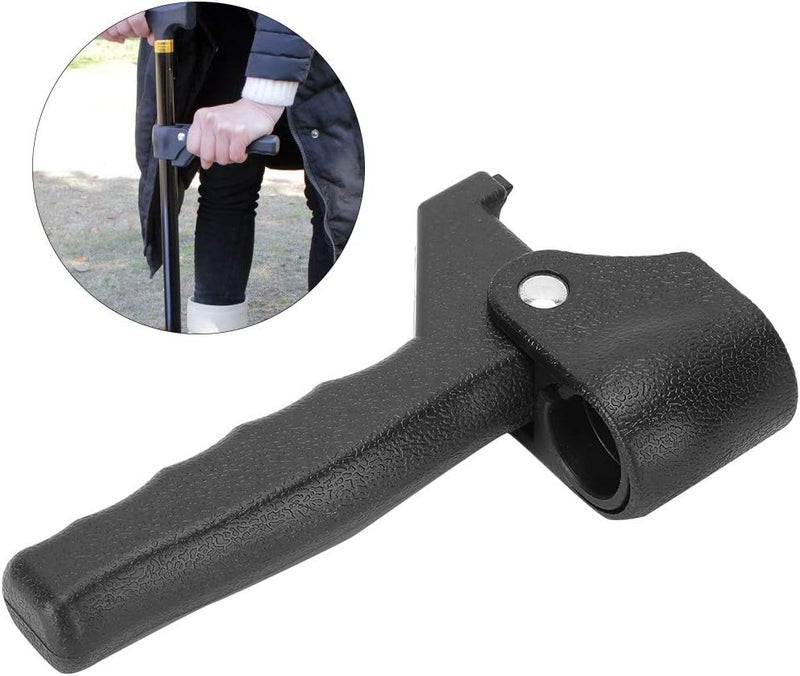 klarako Walking Cane Handle Replacement, Walking Stick/Cane Auxiliary Handles for 22mm Tube Diameter, Comfortable Extra Stability Base Mobility Aid for Men Women and Seniors - Image 3