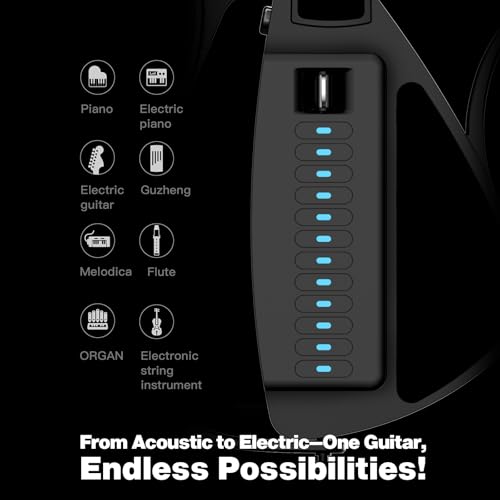 CYBER-G Enya CYBER-G Stringless Smart Guitar,Portable Foldable Travel Guitar with App-Controlled Chords,Hundreds of Instrument Sounds, Built-In Speaker & Drum Machine,Quick-Learn for Adults/Beginners - Image 5