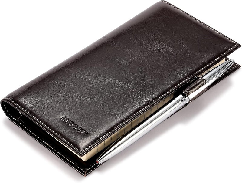 HISCOW Supple Leather Checkbook Cover with Free Divider - Italian Calfskin - Image 4