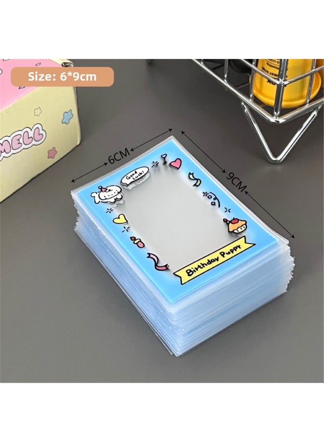 Tengyi New Original Cute Cartoon Small Card Holder Girl Star Aidou Photo Protection Card Film Packing Bag
