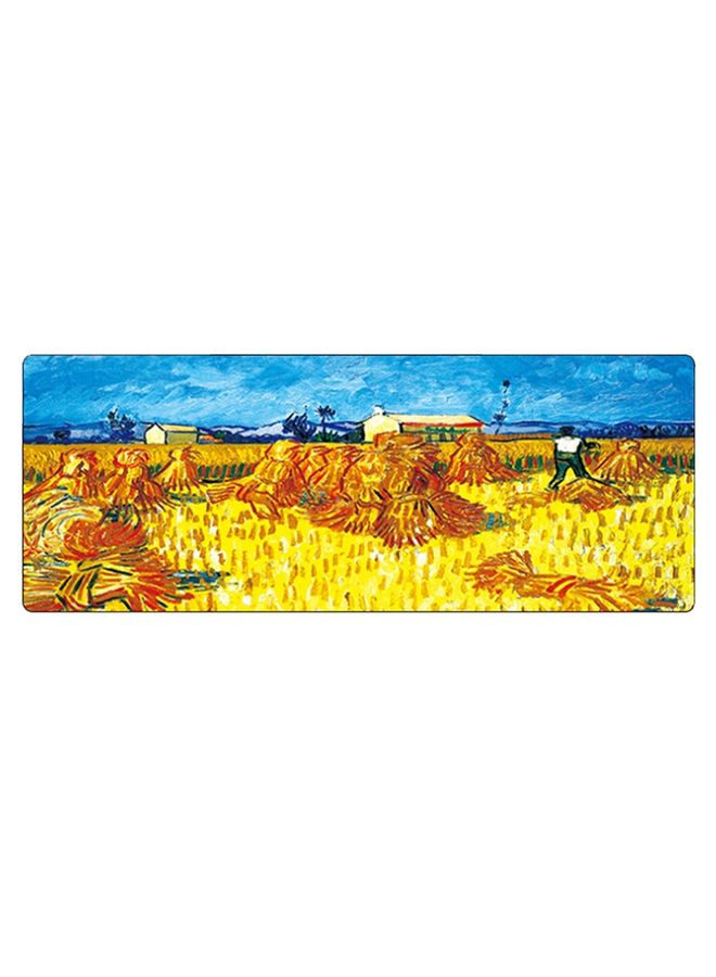 BURAQ 300x800x1.5mm Unlocked Am002 Large Oil Painting Desk Rubber Mouse Pad(Scarecrow)  - Image 1