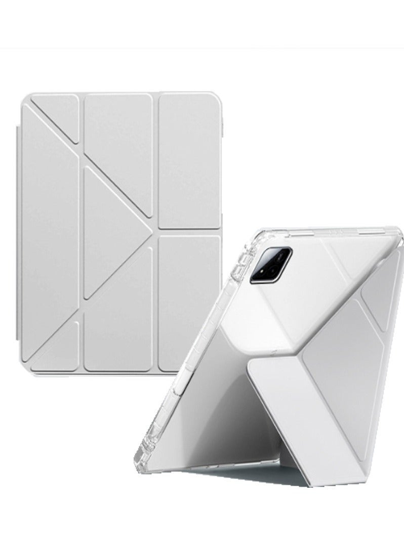 for xiaomi Pad 7/Pad 7 Pro Case Cover, تصميم ثلاثي الطي على شكل Y, زاوية متعددة, غطاء اللوح الجلدي مع فتحة القلم, إيقاظ / نوم تلقائي - Image 1