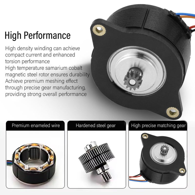 3D Printer Full Metal Double Gear Extruder Motor Replacement Winding Design for K1 K1C Maximum Red - Image 4