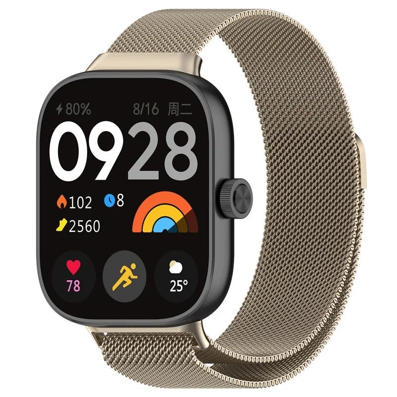 Bluejw Magnetic Loop Metal Strap for Xiaomi Redmi Watch 4 and Xiaomi Band 8 Pro – Replace the Watch Strap with Premium Stainless Steel Wristband - Image 1