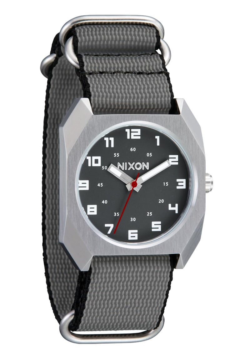 NIXON Scout A1409 - Silver / Charcoal - 100m Water Resistant Men's Analog Field Watch - Image 1
