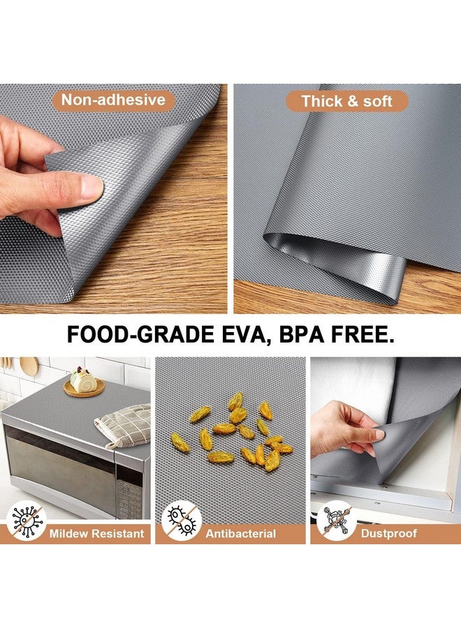 URBANFIX Multipurpose 45cm x 5m Super Strong EVA Anti-Slip Kitchen Mats for Cupboard | Washable Shelf Liners for Kitchen Shelves, Cabinet Placemats | (Diamond Texture, Metallic Grey) - Image 4