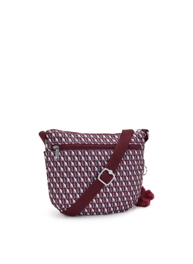 كيبلينغ حقيبة أرتو صغيرة كروس بودي بحزام كتف قابل للتعديل بلون نبيذي 3DK - Image 3