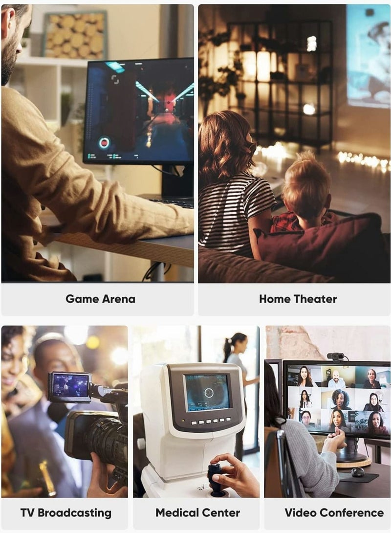 Captaintech 8K@60Hz HDMI Cable 2.1 10FT/3M Long for MacBook Pro Ultra 48Gbps HD High Speed Slim Flexible Braided Cord 4K@120Hz Dynamic HDR/HDCP 2.2 /3D Fit PS5 TV, Xbox One Switch 1M - Image 2