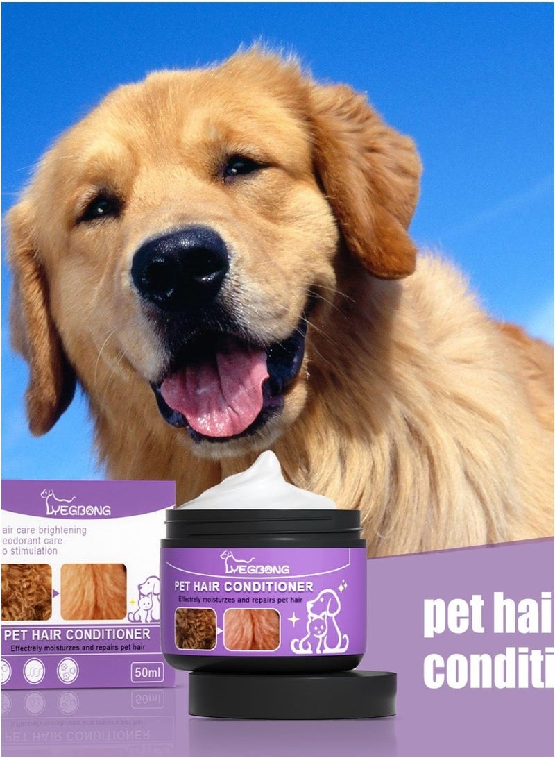 YEGBONG Pet Hair Conditioner,Natural Coat Conditioner for Pet Grooming,Dog Conditioner,Hair Conditioner for Dogs,Gentle Moisturize Skin Dog Skim Cream,Pet Hair Conditioner Makes Hair Fluffy  - Image 4