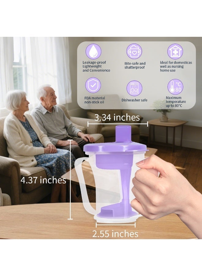 Ehucon Dysphagia Regulating Drinking Cup for Swallowing and Disorders People,Dispenses 5cc or 10cc of Liquid Each Time,No Thickener is Used.Helps to Prevent Choking - Image 3