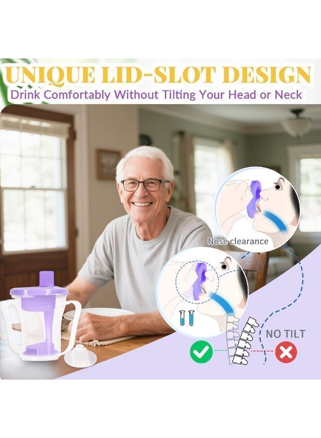 Ehucon Dysphagia Regulating Drinking Cup for Swallowing and Disorders People,Dispenses 5cc or 10cc of Liquid Each Time,No Thickener is Used.Helps to Prevent Choking - Image 5