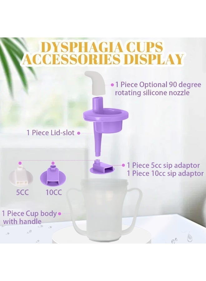 Ehucon Dysphagia Regulating Drinking Cup for Swallowing and Disorders People,Dispenses 5cc or 10cc of Liquid Each Time,No Thickener is Used.Helps to Prevent Choking - Image 2