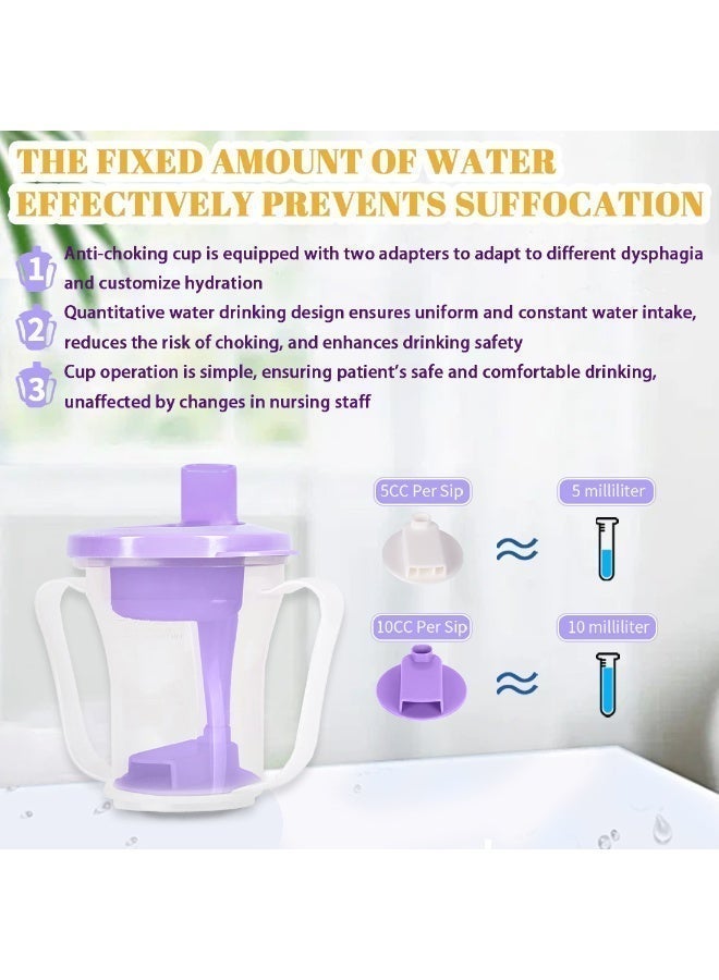 Ehucon Dysphagia Regulating Drinking Cup for Swallowing and Disorders People,Dispenses 5cc or 10cc of Liquid Each Time,No Thickener is Used.Helps to Prevent Choking - Image 4