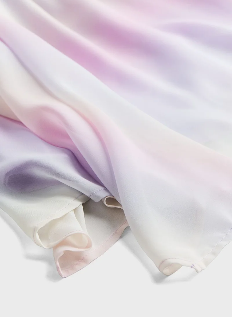 H&M Ombre Chiffon Dress