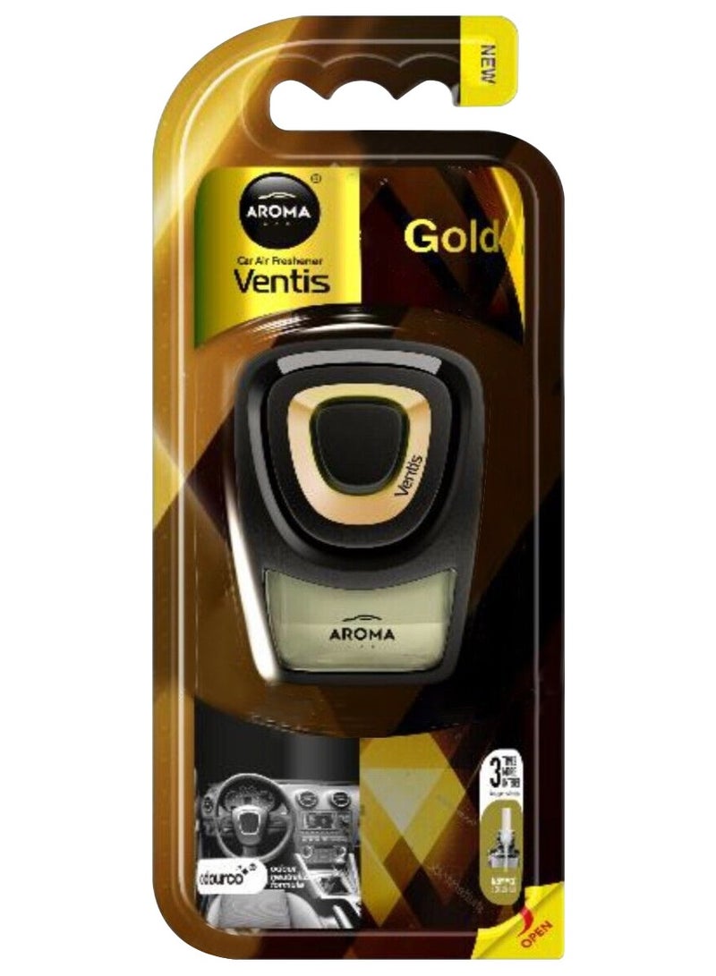 Aroma Long Lasting Car Air Freshener Aroma Ventis Gold Freshener - Image 2