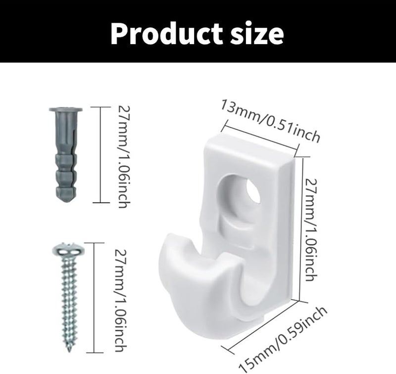 خطافات سقف سوداء ثقيلة الواجب 10 قطع مجموعة تعليق النباتات لتوفير المساحة لديكور المنزل والحديقة - Image 4