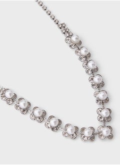 Ella Limited Edition Diamante Floral Necklace  - Image 2