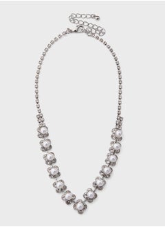 Ella Limited Edition Diamante Floral Necklace  - Image 1