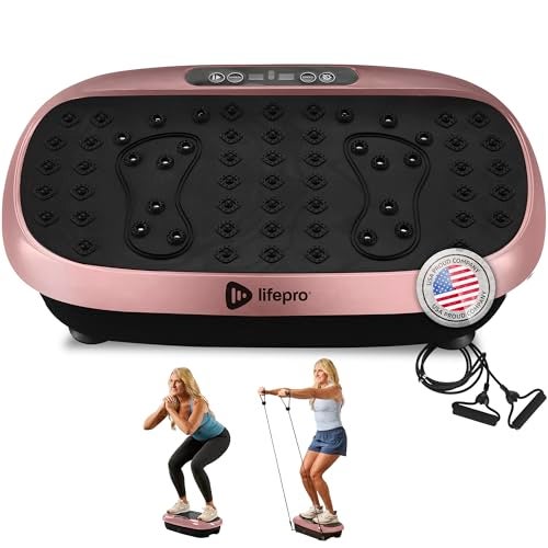 Lifepro HexaPlate Lite Vibration Plate Exercise Machine with Magnetic Acupoints - Full Body Vibration Platform for Beginners and Recovery - Lymphatic Drainage Massager for Muscle Toning and Fitness - Image 1
