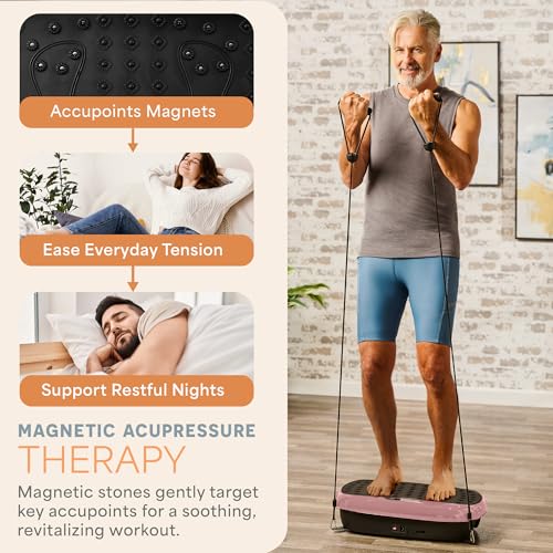 Lifepro HexaPlate Lite Vibration Plate Exercise Machine with Magnetic Acupoints - Full Body Vibration Platform for Beginners and Recovery - Lymphatic Drainage Massager for Muscle Toning and Fitness - Image 2