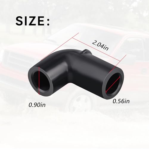 Ciuouient 4M2Z6A614AA A/C Condensation Drain Elbow Rubber Hose Tube Compatible with 2004-2014 Ford F-150,1993-1998 Lincoln Mark VIII(Replace# 4M2Z-6A614-AA,F3LE6A614AC, F3LE 6A614-AA,F3LY6A614A) (1) - Image 3