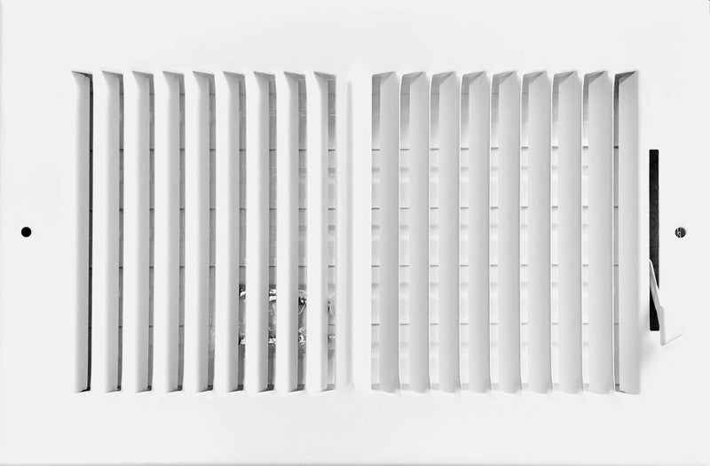 HBW 10x 6 duct opening size 2way Stamped Face Steel Ceilingsidewall Air Supply Register Vent Cover Actual Outside Dimension 1175 X 775