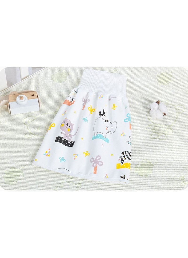 DubaiGallery Waterproof Cotton Training Pants Cloth Diaper Skirts Baby Toddler Night Time Sleeping Potty Training Random Design Multicolour  - Image 3