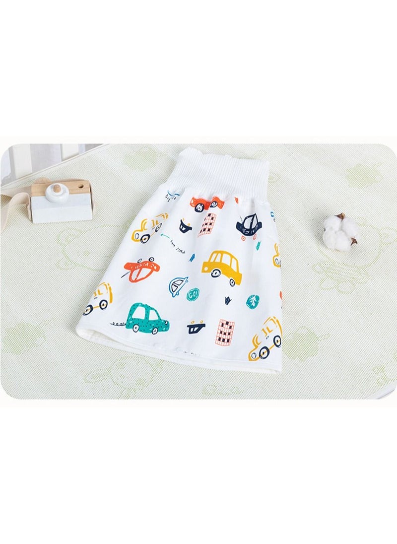 DubaiGallery Waterproof Cotton Training Pants Cloth Diaper Skirts Baby Toddler Night Time Sleeping Potty Training Random Design Multicolour  - Image 4