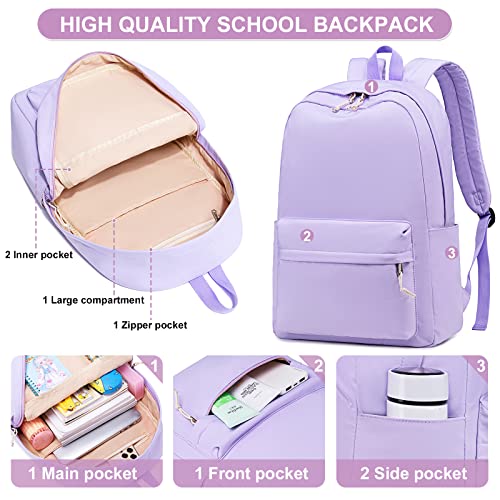 Bluboon Backpack for School Kids Backpack Teen Girls Bookbag Laptop Backpack Gifts for Women - Image 2