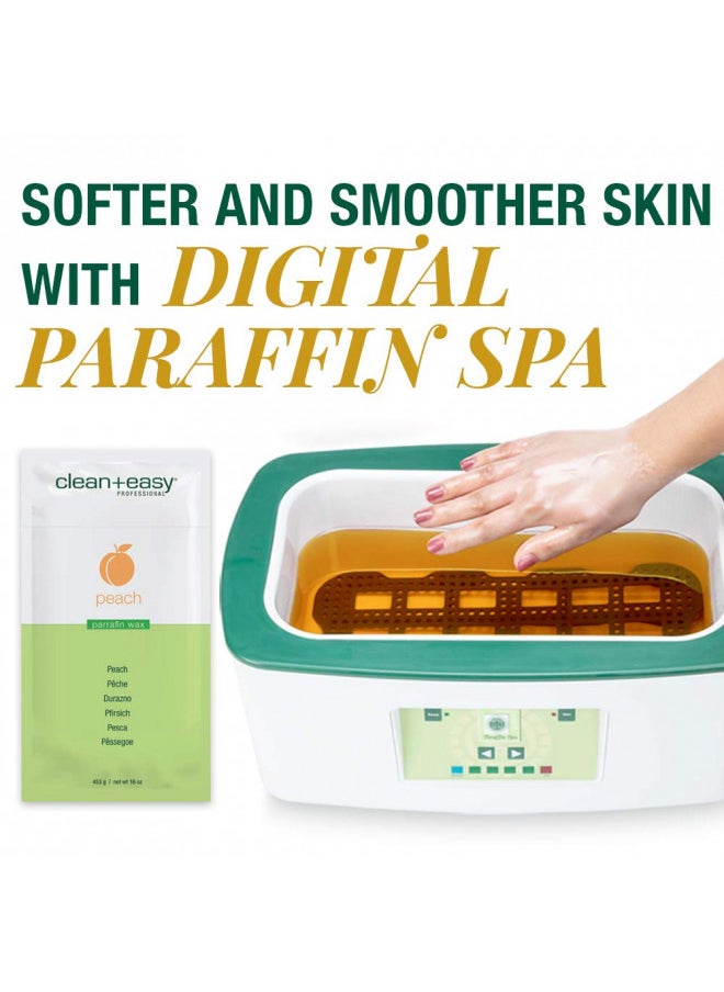Clean + Easy Clean + Easy Digital Paraffin Spa w/ 6 lbs Peach Paraffin  - Image 2