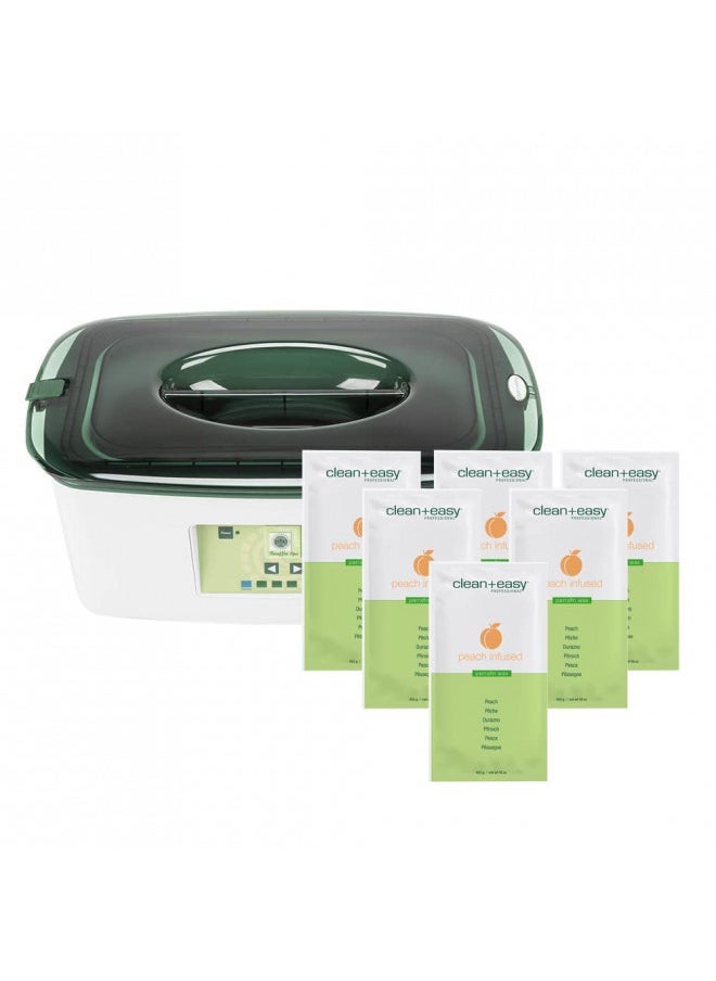 Clean + Easy Clean + Easy Digital Paraffin Spa w/ 6 lbs Peach Paraffin  - Image 1
