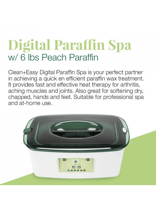 Clean + Easy Clean + Easy Digital Paraffin Spa w/ 6 lbs Peach Paraffin  - Image 3