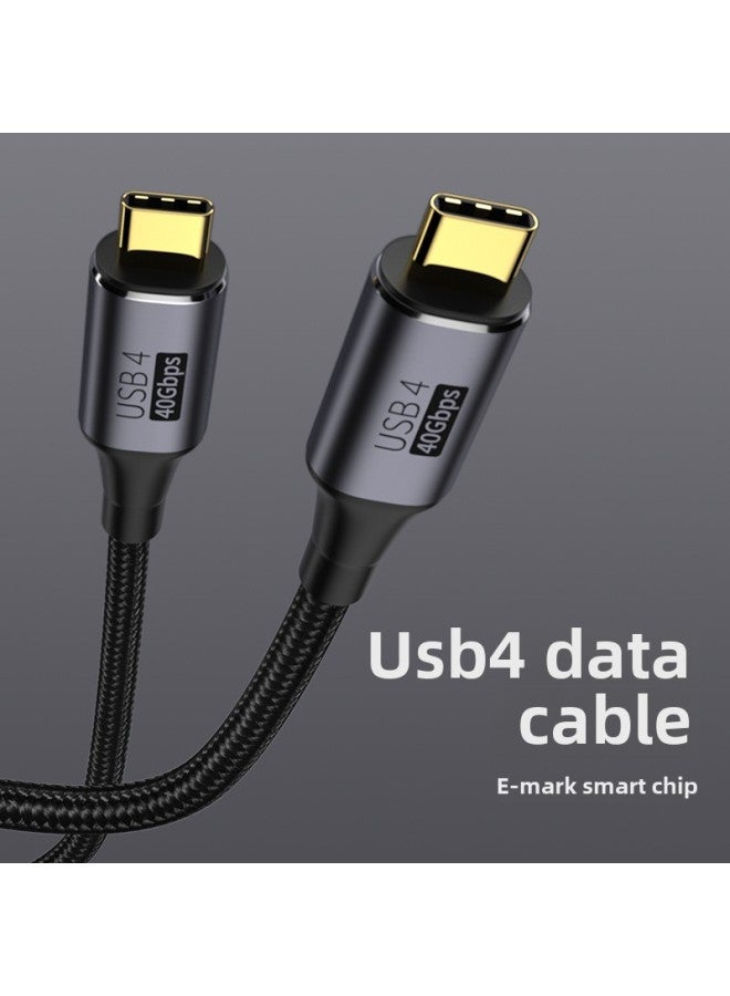 USB4 Elbow Lightning 3 Double Head Typec Full-function Data Line Pd100W Fast Charging Line 8K HD 40Gbps-Color:USB4 】 - Image 2