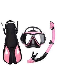 Generic Swimming Diving Mask And Snorkel Flippers Set  - Image 1