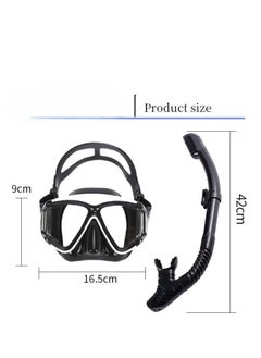 Generic Swimming Diving Mask And Snorkel Flippers Set  - Image 2