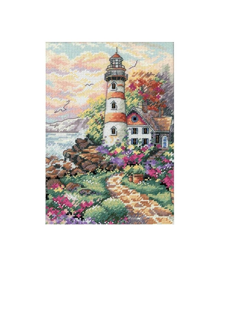 Beacon At Daybreak Gold Petite Counted Cross Stitch Kit 5inchx 7inch - Image 3