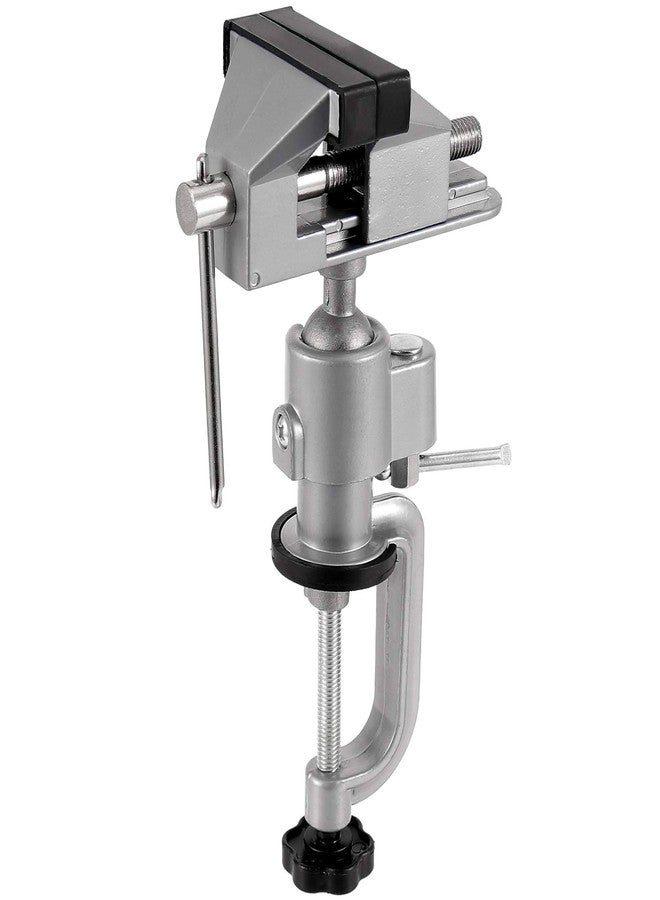 ZEONHAK 2 PCS 3 Inches Bench Vise, Tilts Rotate 360° Universal Work, Universal Table Vise, Aluminum Table Vise for Welding, Woodworking, Jewelry Making, Metal Working - Image 4