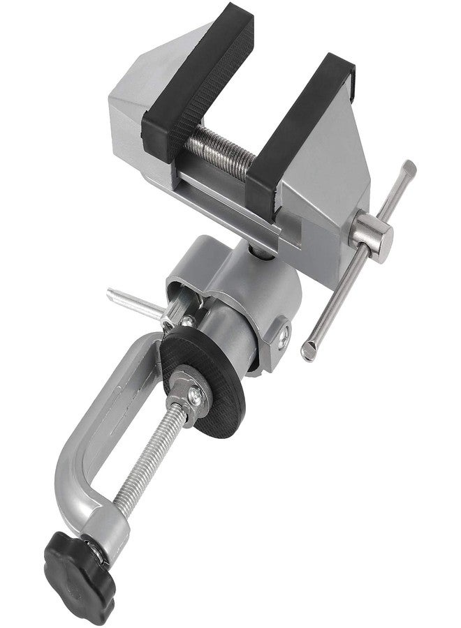 ZEONHAK 2 PCS 3 Inches Bench Vise, Tilts Rotate 360° Universal Work, Universal Table Vise, Aluminum Table Vise for Welding, Woodworking, Jewelry Making, Metal Working - Image 5
