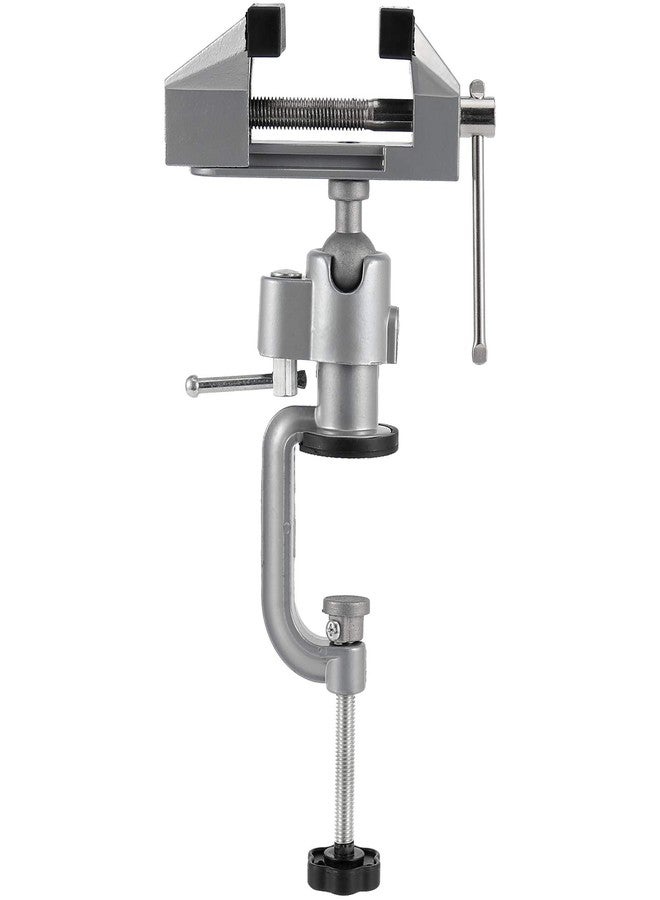 ZEONHAK 2 PCS 3 Inches Bench Vise, Tilts Rotate 360° Universal Work, Universal Table Vise, Aluminum Table Vise for Welding, Woodworking, Jewelry Making, Metal Working - Image 3